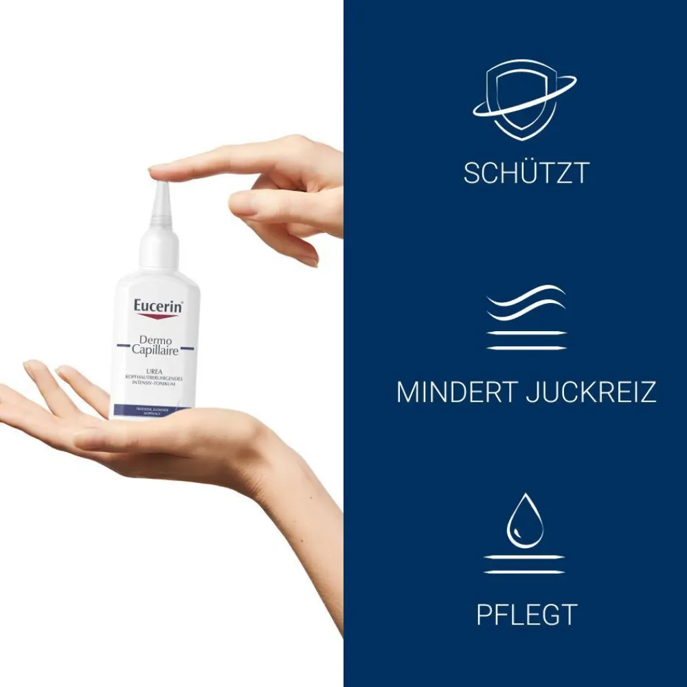 DermoCapillaire Urea Kopfhautberuhigendes Intensiv-Tonikum – Beruhigt trockene und juckende Kopfhaut & spendet Feuchtigkeit - Jetzt 20 % mit dem Code 20 sparen|Eucerin Sale