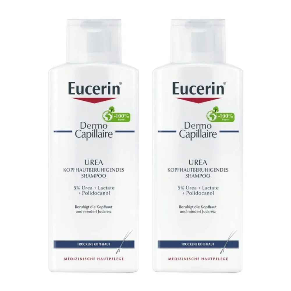 Eucerin® DermoCapillaire Urea Kopfhautberuhigendes Shampoo - Jetzt 20 % mit dem Code eucerin20 sparen|