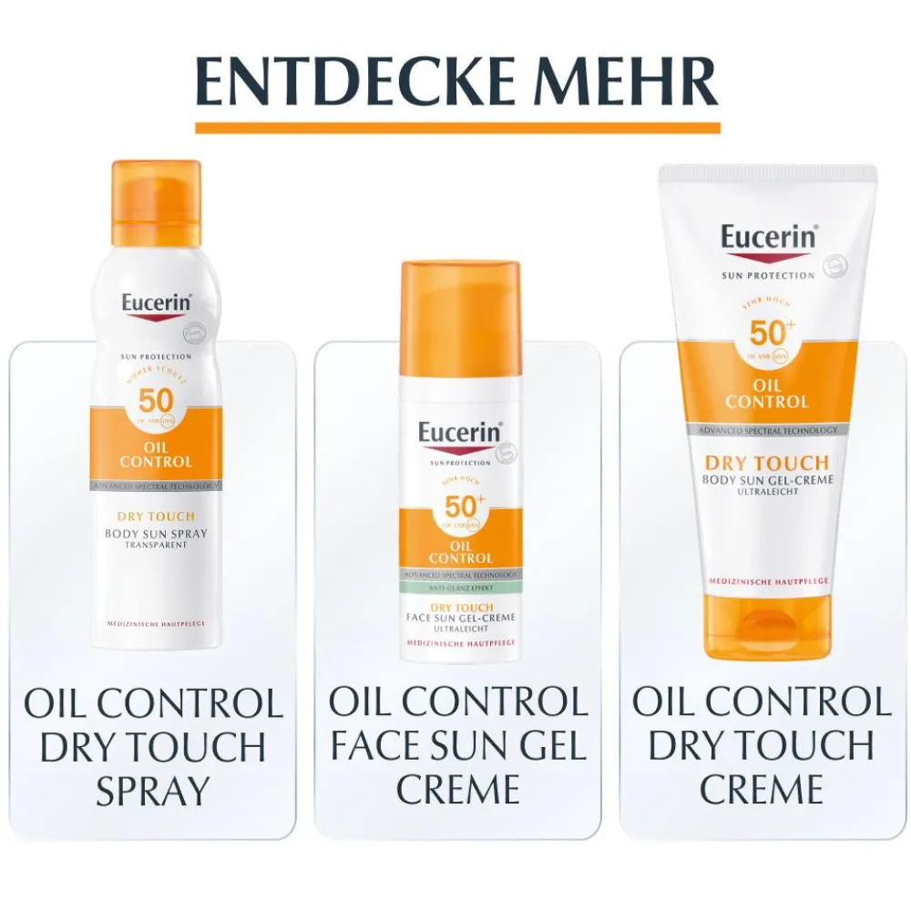 ® Oil Control Body Sun Dry Touch Gel-Creme LSF 30 – hoher Sonnenschutz mit ultra leichter Textur, Anti-Sand Effekt und Anti-Glanz Effekt - Jetzt 20 % mit dem Code 20 sparen|Eucerin Online