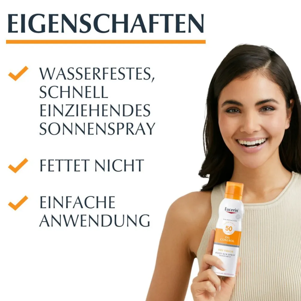® Oil Control Dry Touch Spray LSF 50 – Sonnenschutzspray, auch für empfindliche und zu Akne neigende Haut - Jetzt 20 % mit dem Code 20 sparen>Eucerin Clearance