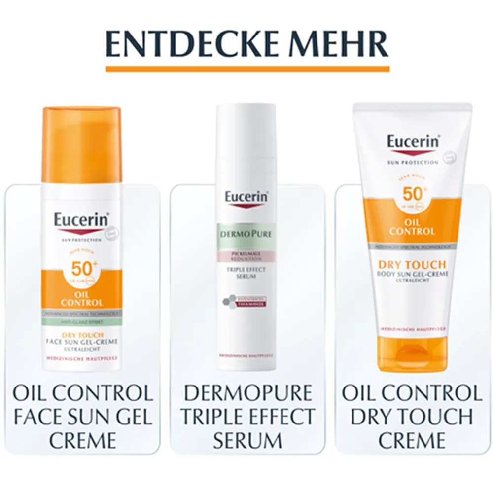 ® Oil Control Face Sun Gel-Creme LSF 30 – hoher Sonnenschutz mit 8 Stunden Anti-Glanz Effekt, auch für zu Akne neigende Haut - Jetzt 20 % mit dem Code 20 sparen|Eucerin Online