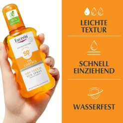 ® Oil Control Sun Spray Transparent LSF 50+ – Sonnenschutzspray mit leichter Textur, auch für zu Akne neigende Haut - Jetzt 20 % mit dem Code 20 sparen|Eucerin Clearance