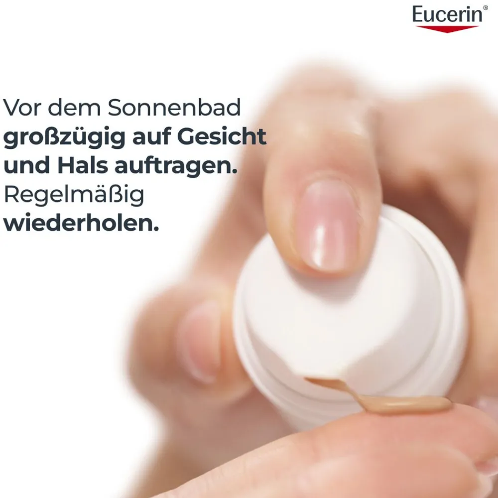 ® Oil Control Tinted Face Sun Gel-Creme mit LSF 50+ – getönter Sonnenschutz für fettige und unreine Haut – Mittel - Jetzt 20 % mit dem Code 20 sparen>Eucerin