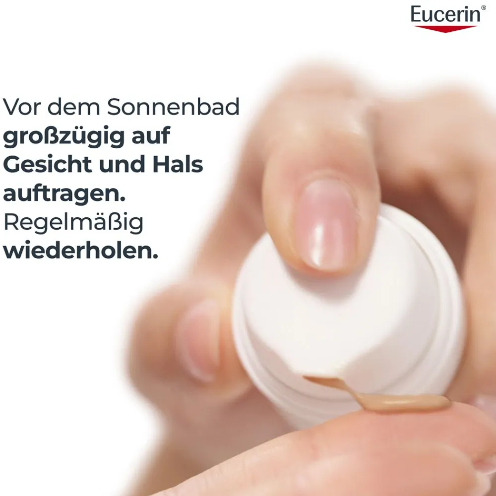 ® Oil Control Tinted Face Sun Gel-Creme mit LSF 50+ – getönter Sonnenschutz für fettige und unreine Haut – Hell - Jetzt 20 % mit dem Code 20 sparen|Eucerin Hot
