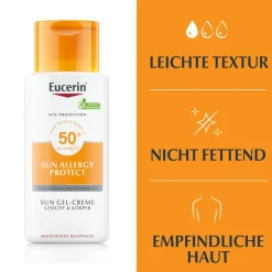 ® Sun Allergy Protect Gel-Creme LSF 50+ – Sonnenschutz für Hauttypen, die zu Sonnenallergien neigen - Jetzt 20 % mit dem Code 20 sparen|Eucerin New