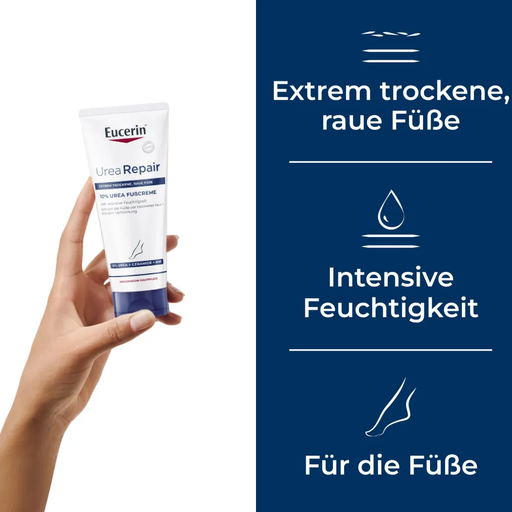 ® UreaRepair PLUS Fußcreme 10 % - Jetzt 20 % mit dem Code 20 sparen|Eucerin New
