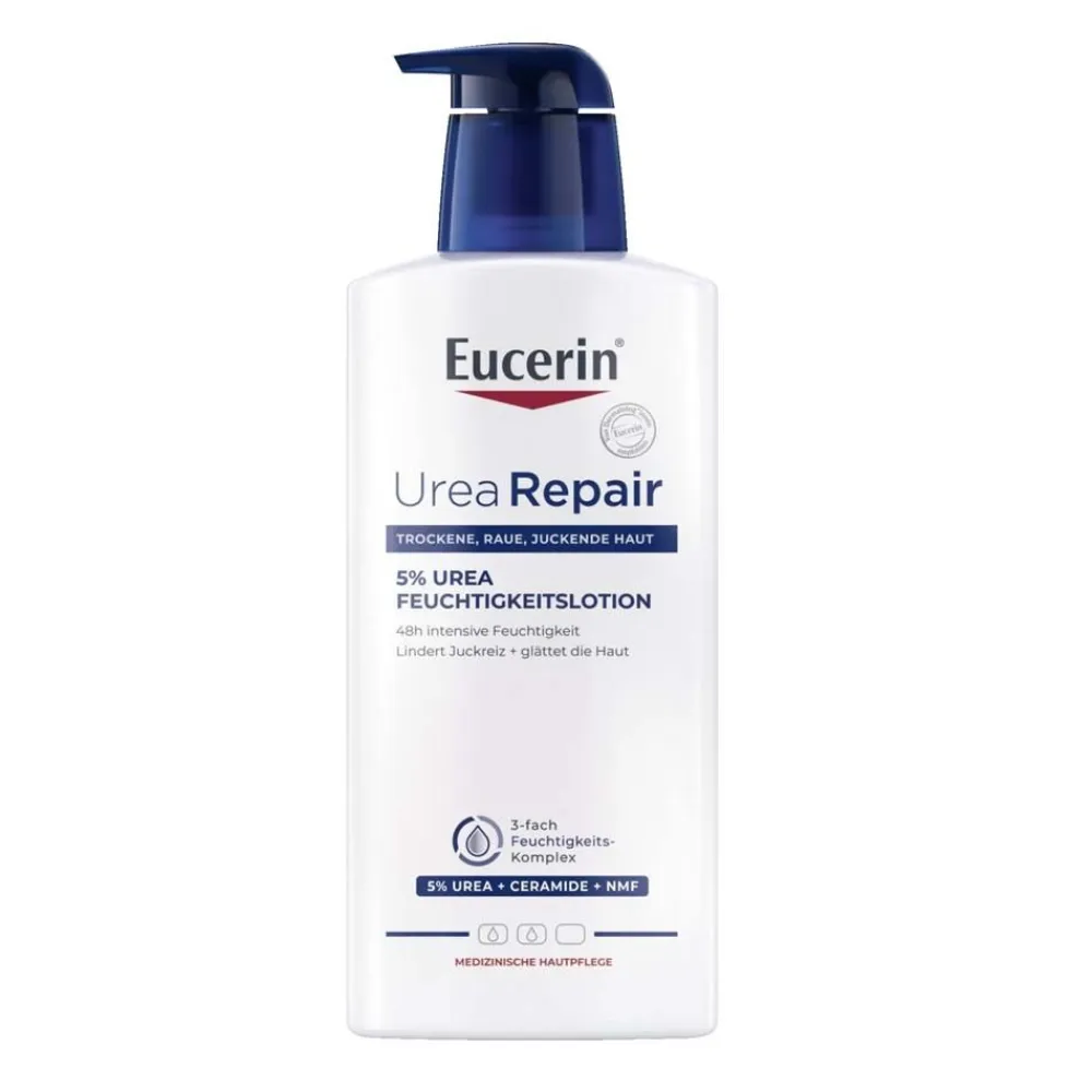 ® UreaRepair 5% Urea Feuchtigkeitslotion – 48h intensive Pflege für trockene bis sehr trockene Haut - Jetzt 20 % mit dem Code 20 sparen|Eucerin Outlet