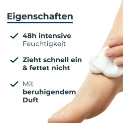 ® UreaRepair 10% Urea Fußschaum – 48h Fußpflege für trockene Haut mit feuchtigkeitsspendender Urea und beruhigendem Duft - Jetzt 20 % mit dem Code 20 sparen|Eucerin Best