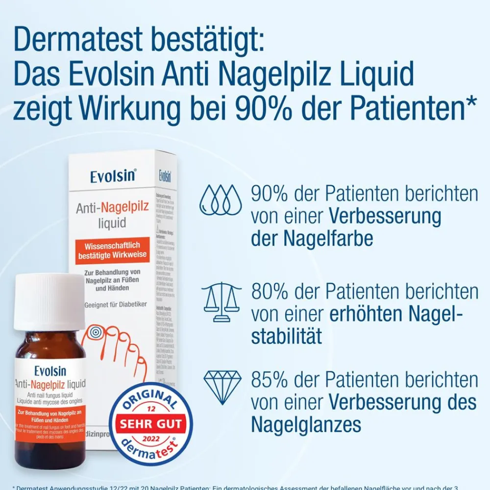 ® Anti-Nagelpilz Liquid - Nagelpilz Nagellack für Füsse und Hände - Wissenschaftlich bestätigte Wirkweise>Evolsin Online