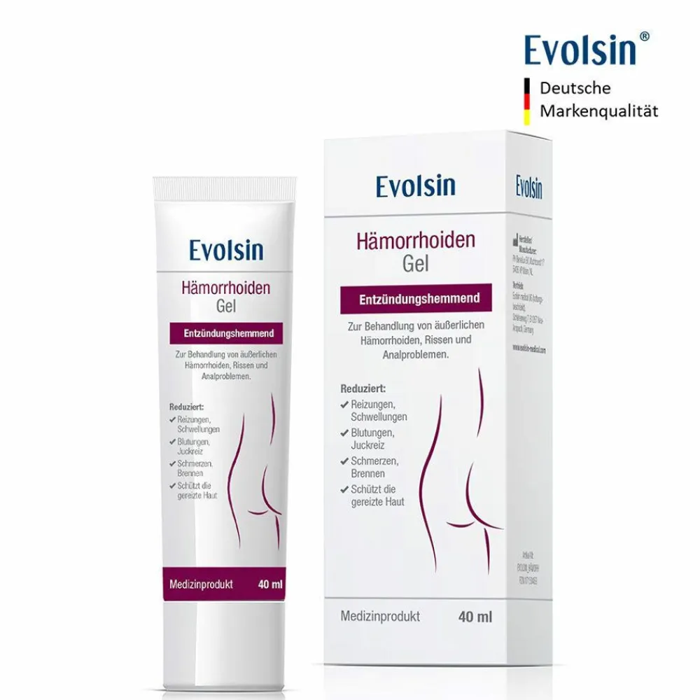 ® Hämorrhoiden Gel - Hämorrhoiden Salbe gegen Brennen, Schmerz & Juckreiz>Evolsin Discount