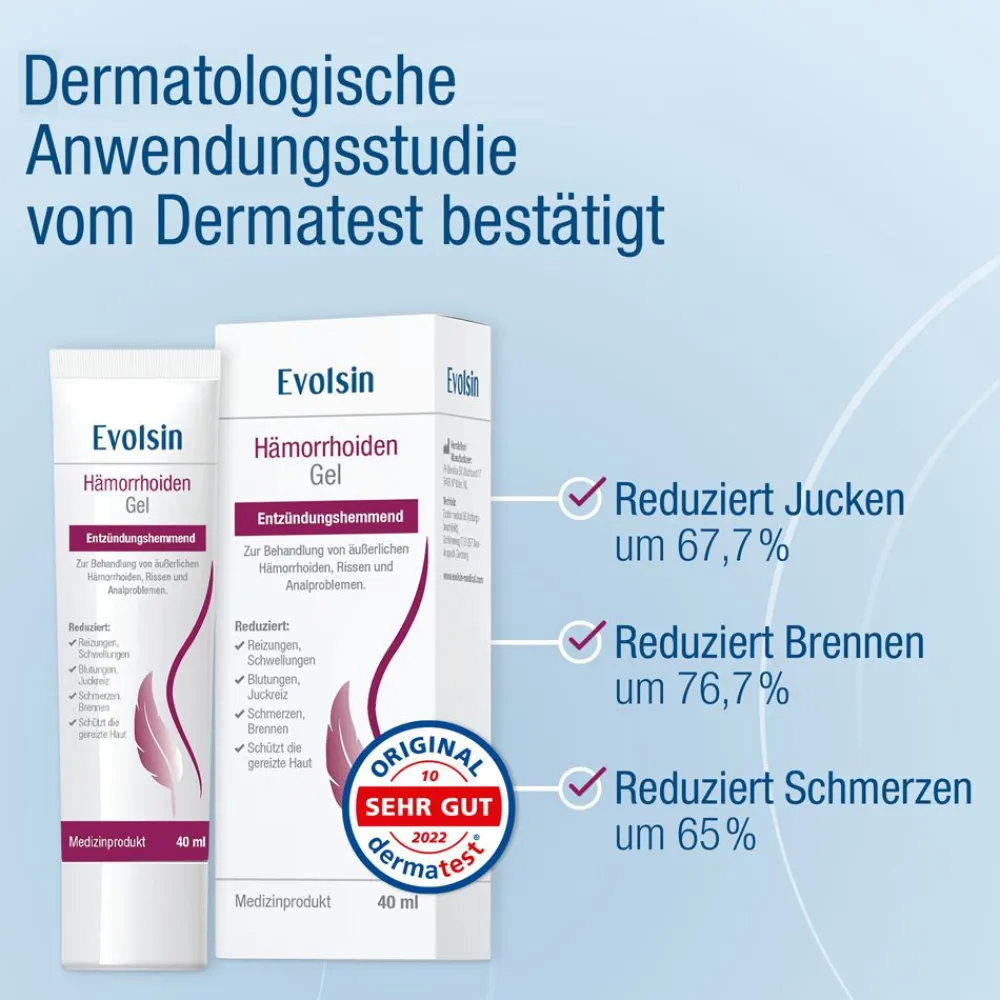 ® Hämorrhoiden Gel - Hämorrhoiden Salbe gegen Brennen, Schmerz & Juckreiz>Evolsin Discount