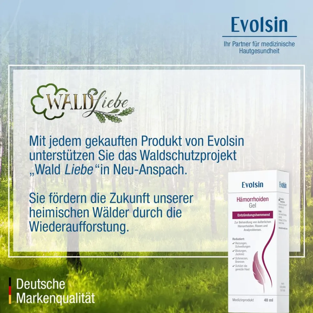 ® Hämorrhoiden Gel - Hämorrhoiden Salbe gegen Brennen, Schmerz & Juckreiz>Evolsin Discount