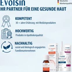Evolsin® 120ml Läuseshampoo & Läusekamm – bei Befall von Nissen & Kopfläusen – Läusemittel schonend für die Kopfhaut><noscript><img width=