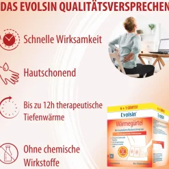 ® Wärmegürtel – Wärmeumschläge zur Linderung muskulärer Rückenschmerzen|Evolsin Discount