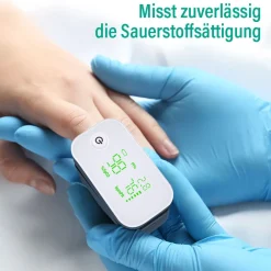 EVOLU PULS OXIMETER Finger-Pulsoximeter extra soft für Zuhause + unterwegs><noscript><img width=