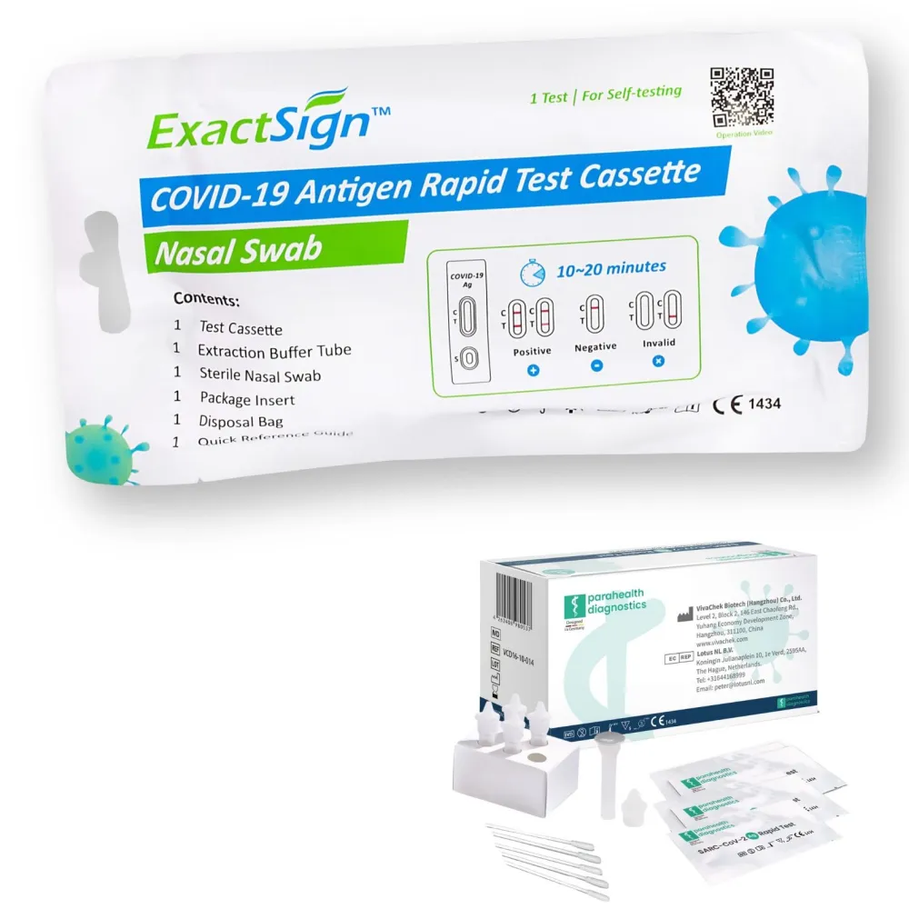 ExactSign COVID-19 Antigen Schnell-Selbsttest | GRATIS parahealth Corona Tests|