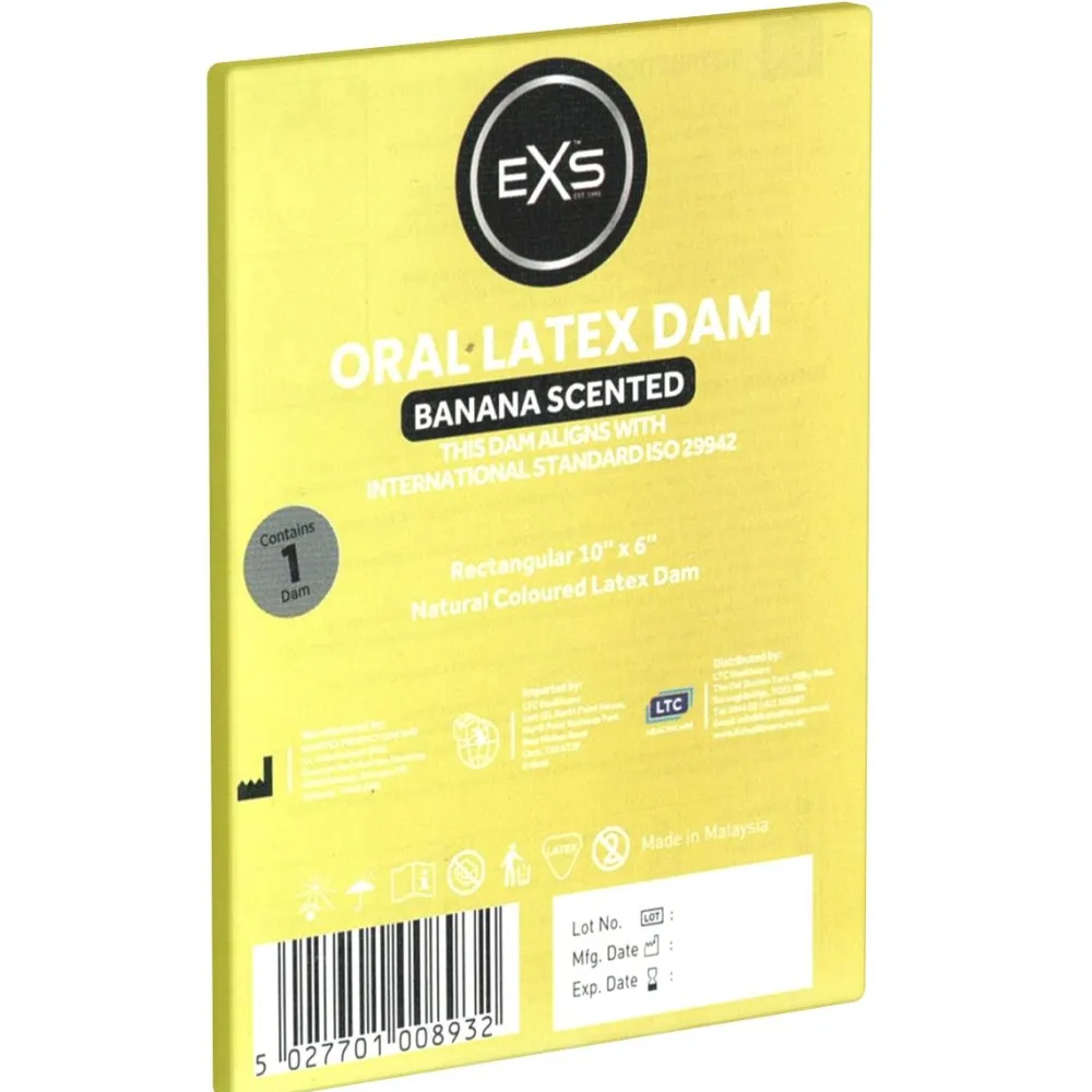 EXS *Banana Scented Oral Latex Dam*> New