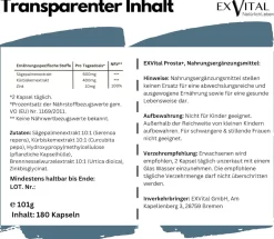 EXVital® Prosta+ Kapseln mit Sägepalmen-, Kürbiskernextrakt & Zink| Sale