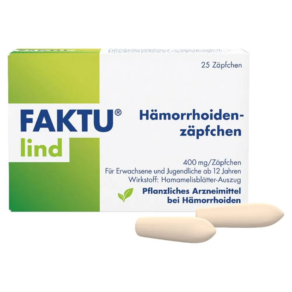 Lind Hämorrhoidenzäpfchen - bei Jucken, Nässen, Brennen, Entzündungen, kleinen Blutungen, 25 Stk, als Zäpfchen ideal für die Anwendung in der Nacht>FAKTU Sale