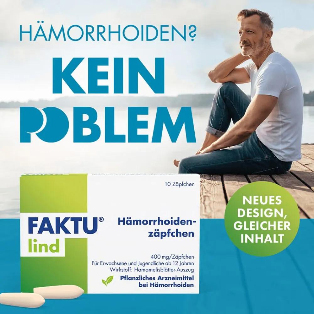 Lind Hämorrhoidenzäpfchen - bei Jucken, Nässen, Brennen, Entzündungen, kleinen Blutungen, 25 Stk, als Zäpfchen ideal für die Anwendung in der Nacht>FAKTU Sale