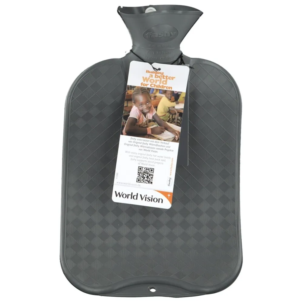 Wärmflasche glatt Anthrazit|fashy Outlet
