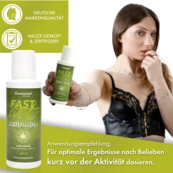 Fastwet® Cannabis Gleitgel sensitiv mit Sativa Hanfsamenöl und Agave bei Scheidentrockenheit| Best