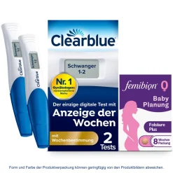 ® 0 BabyPlanung + Clearblue Schwangerschaftstest mit Wochenbestimmung|Femibion Sale