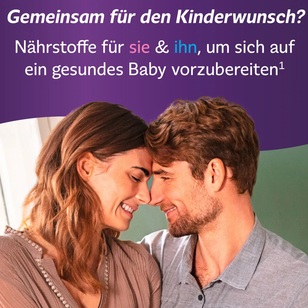 Femibion für Sie & Ihn – Tabletten zur Unterstützung bei Kinderwunsch - Jetzt 20% mit dem Code femibion20 sparen>Femibion Schwangerschaft 1