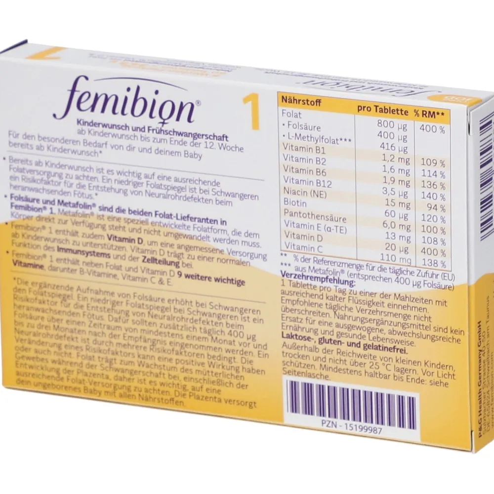 ® Kinderwunsch und Frühschwangerschaft ohne Jod>Femibion