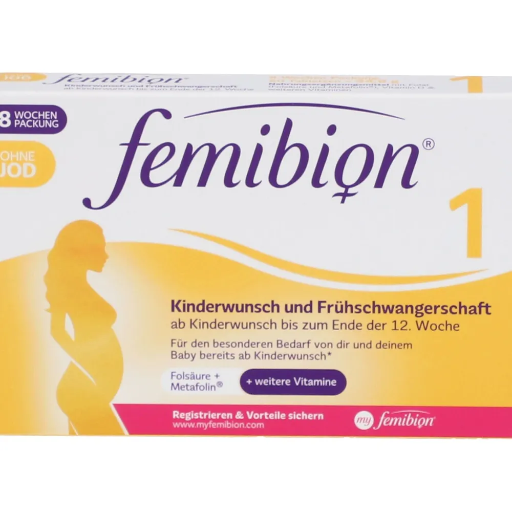 ® Kinderwunsch und Frühschwangerschaft ohne Jod>Femibion