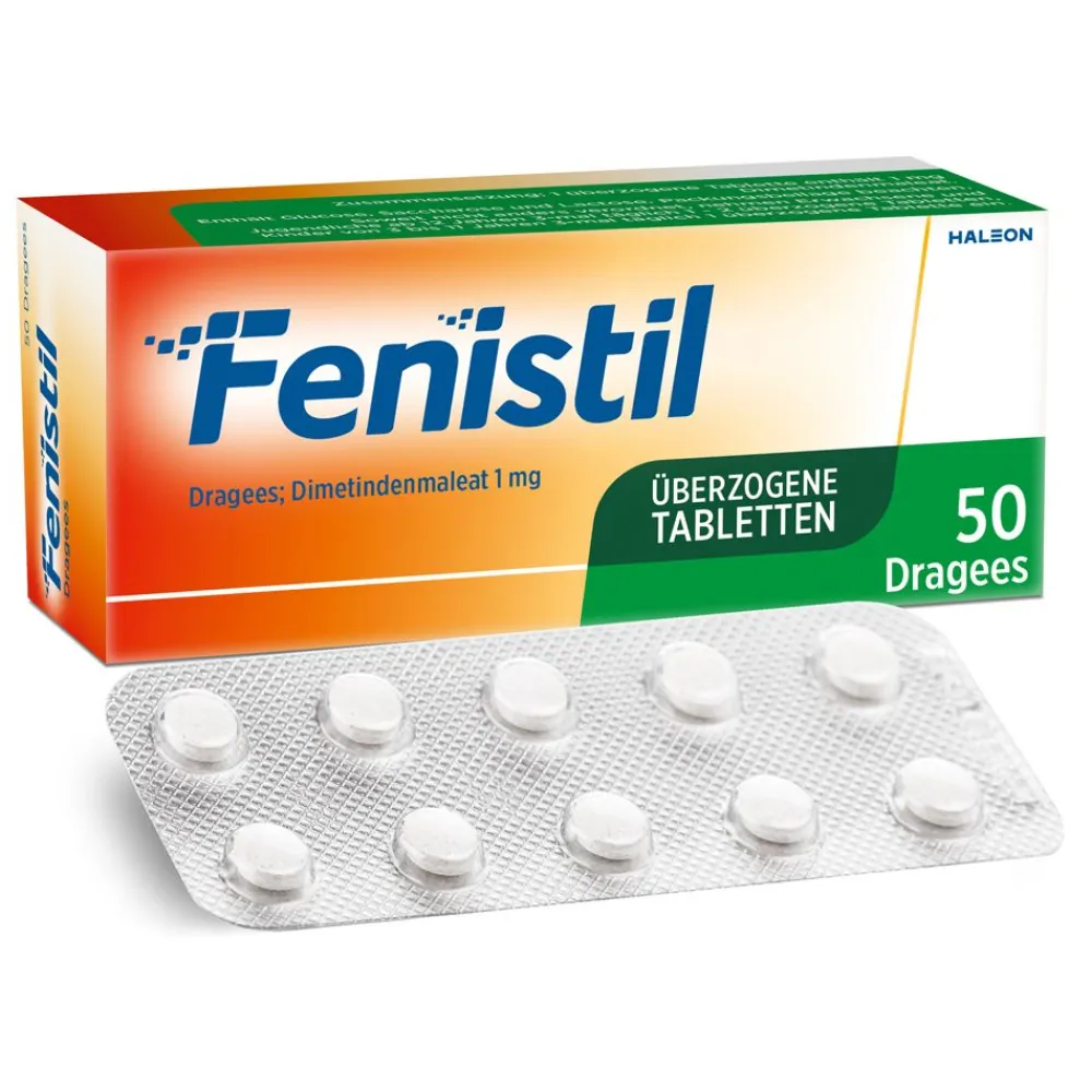Dragees, Dimetindenmaleat 1 mg/Tablette, Antiallergikum>Fenistil Clearance