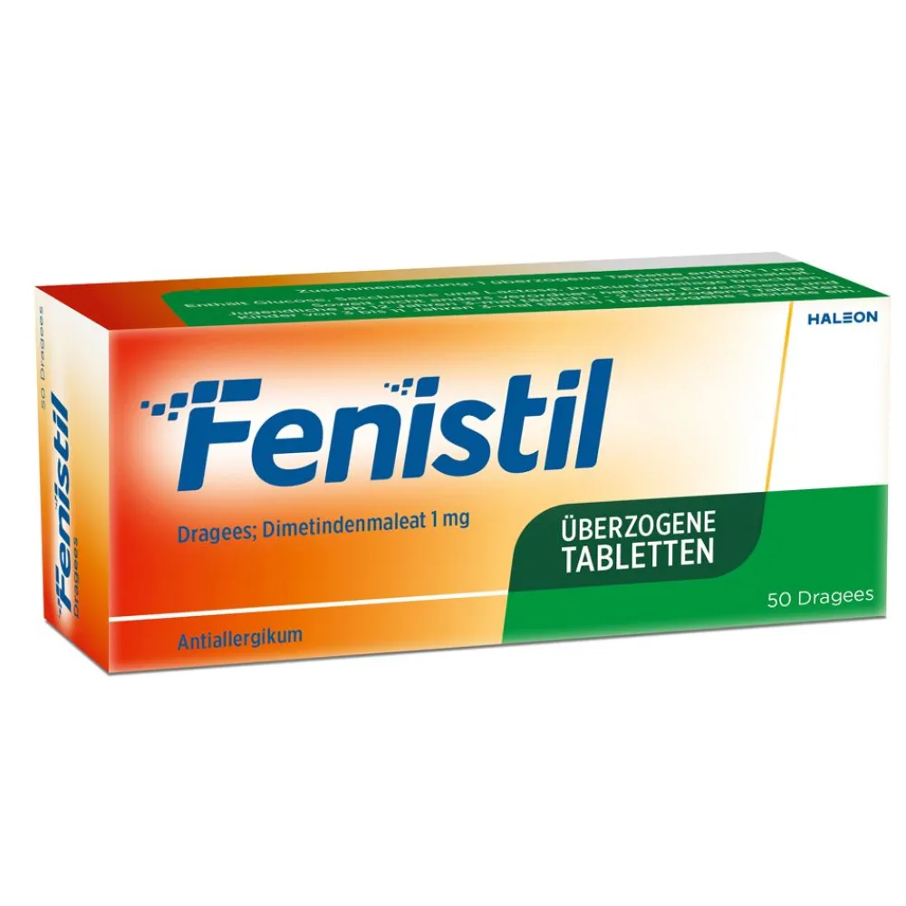 Dragees, Dimetindenmaleat 1 mg/Tablette, Antiallergikum>Fenistil Clearance