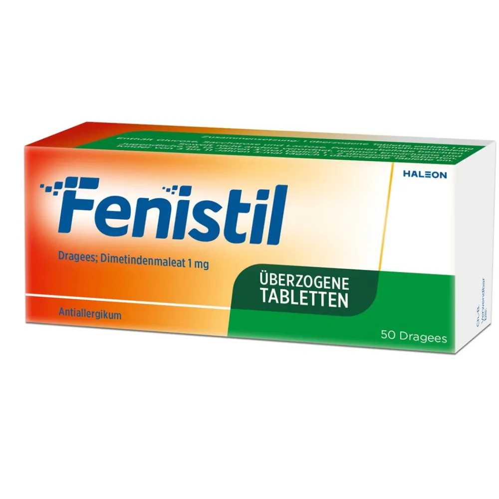 Dragees, Dimetindenmaleat 1 mg/Tablette, Antiallergikum>Fenistil Clearance