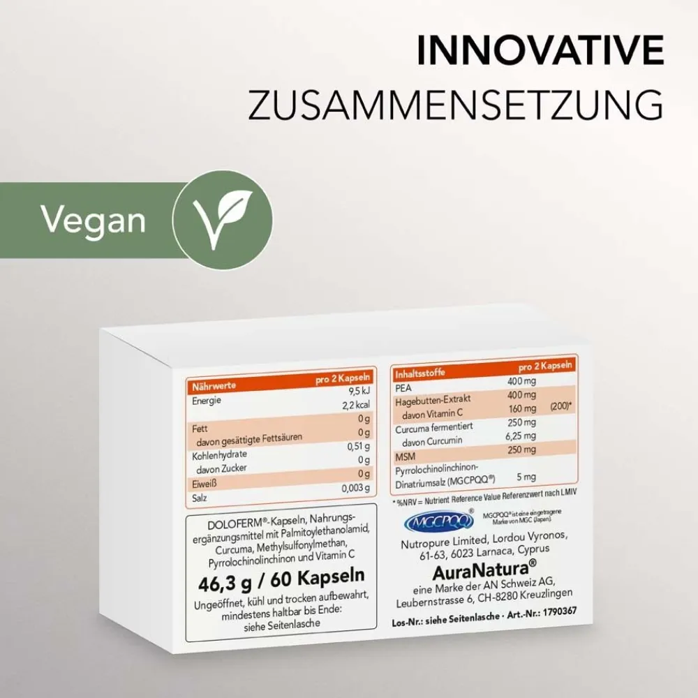 Fermentura® Doloferm® mit PEA und fermentierter Curcuma> Best