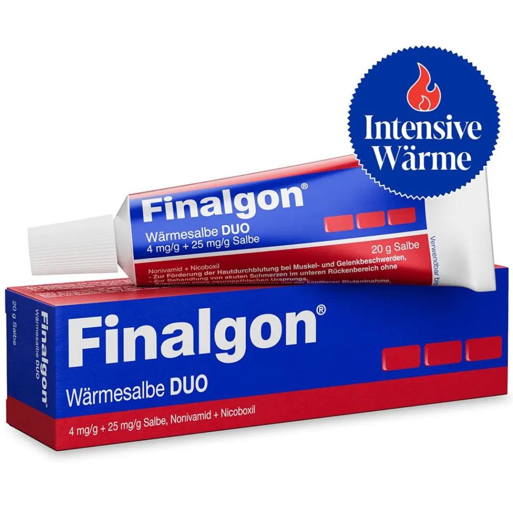 ® Wärmesalbe DUO Schmerzsalbe gegen Rückenschmerzen und Nackenverspannungen|Finalgon New