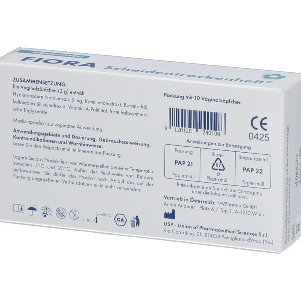 FIORA Scheidentrockenheit® Vaginalzäpfchen| Outlet