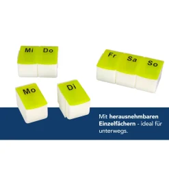 First Aid Only Tablettenbox, 7 Tage, grün> Best