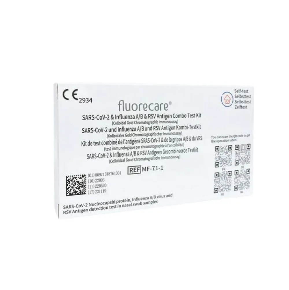 ® 4in1 SARS-CoV-2, Influenza A/B & RSV Combo-Schnelltest|fluorecare Hot