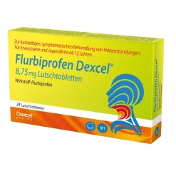 Flurbiprofen Dexcel® 8,75 mg, bei Halsschmerzen| Sale