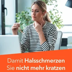 Flurbiprofen-: Schnelle Hilfe bei Halsschmerzen. Lindern effektiv und langanhaltend, Lutschtabletten|ratiopharm Clearance