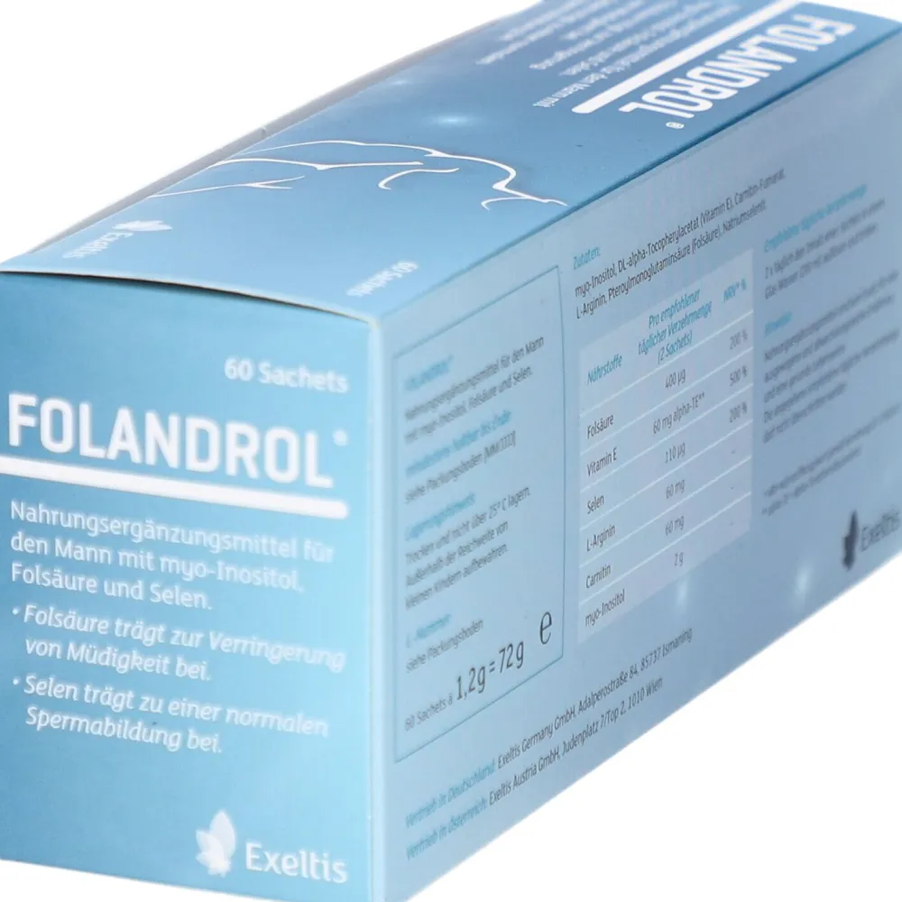 Folandrol: speziell für den Mann – mit myo-Inositol, Folsäure und Selen| Clearance