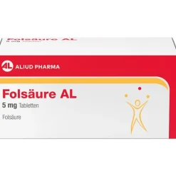 Folsäure AL 5 mg Tabletten bei Folsäuremangel>Aliud Hot