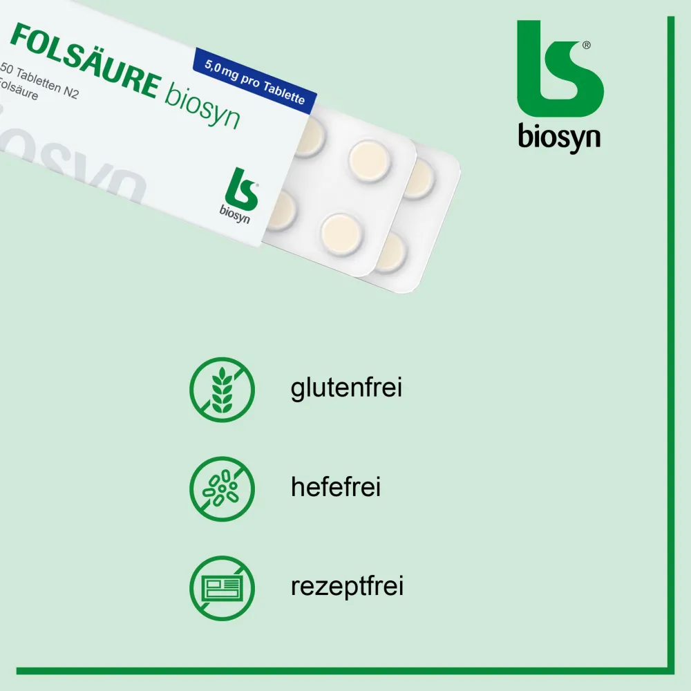 Folsäure biosyn 5 mg Tabletten> New