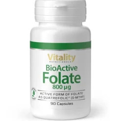 Folsäure 800 µg Bioaktiv - BioActive Folate Vitality Nutritionals| Outlet