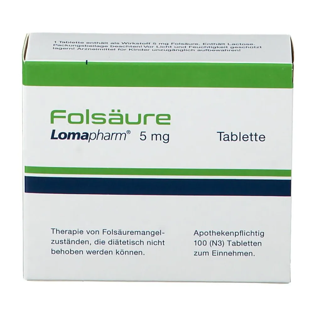 Folsäure Lomapharm 5mg Tabletten> Best