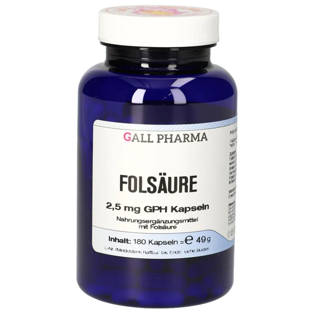 Folsäure 2,5 mg GPH Kapseln> Online
