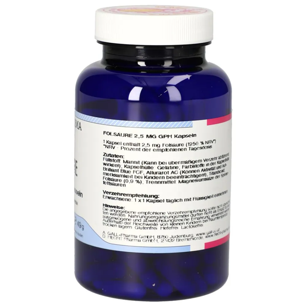 Folsäure 2,5 mg GPH Kapseln> Online