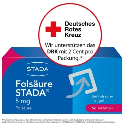 Folsäure STADA® 5 mg Tabletten, Vitaminpräparat zur Behandlung von Folsäuremangelzuständen| Best