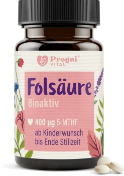Folsäure Tabletten bioaktiv (L-5-MTHF-Ca) - von PregniVital®| Online