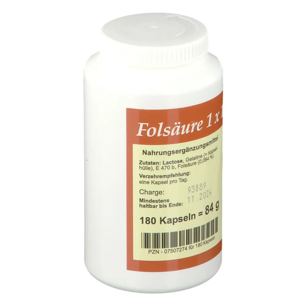 Folsäure 1 x 1 pro Tag> Clearance